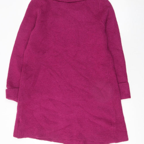 Max Studio Women's Pink Wool Blend Cowl Neck Cardigan M