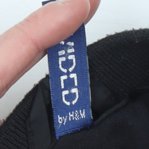 H&M Men’s Black Bomber Jacket Size S Lightweight Polyamide