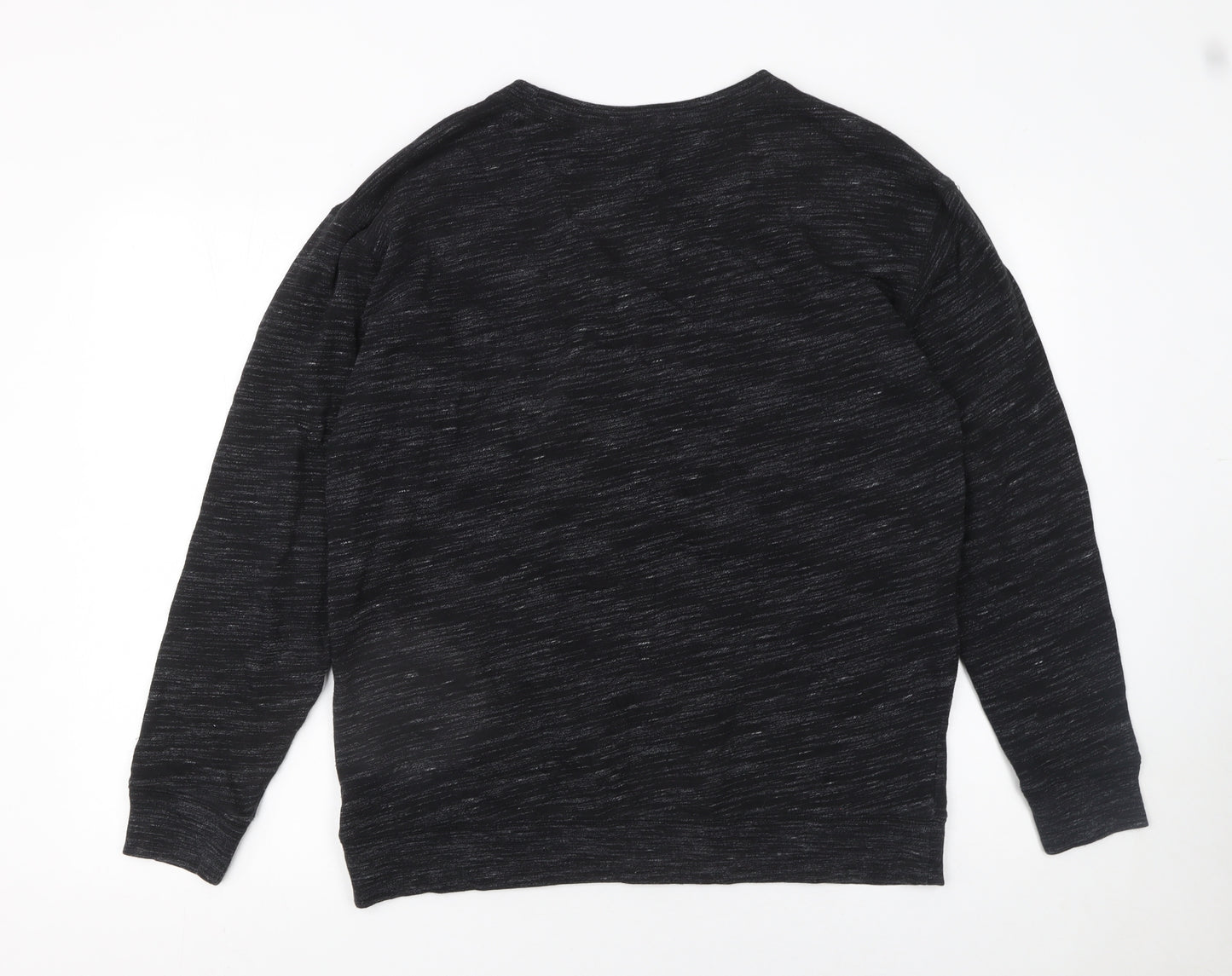 Victoria's Secret PINK Women's Black Cotton Blend Pullover Sweatshirt Size 12