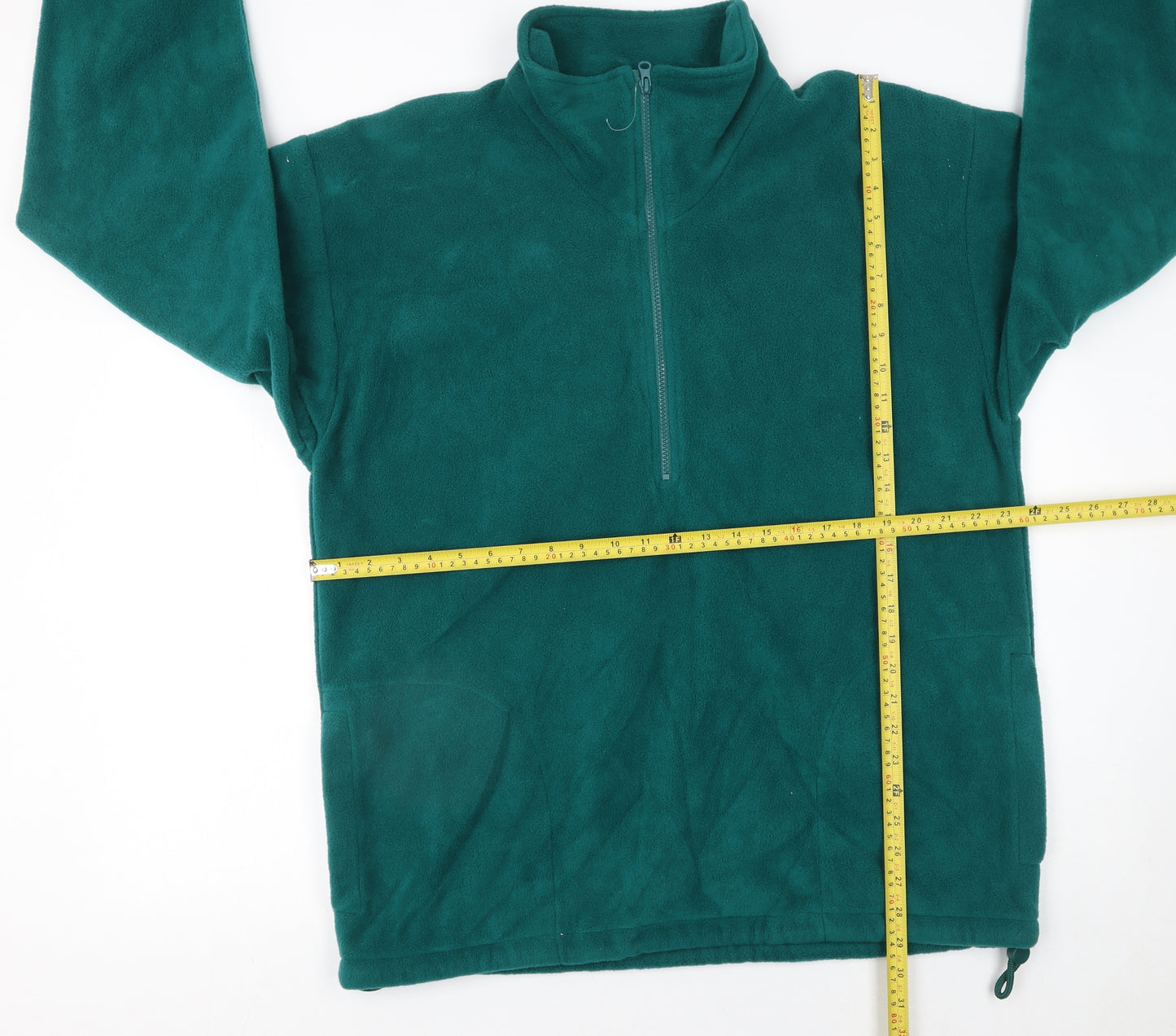 GTC Men's Green Fleece 1/2 Zip Pullover Sweatshirt Size M