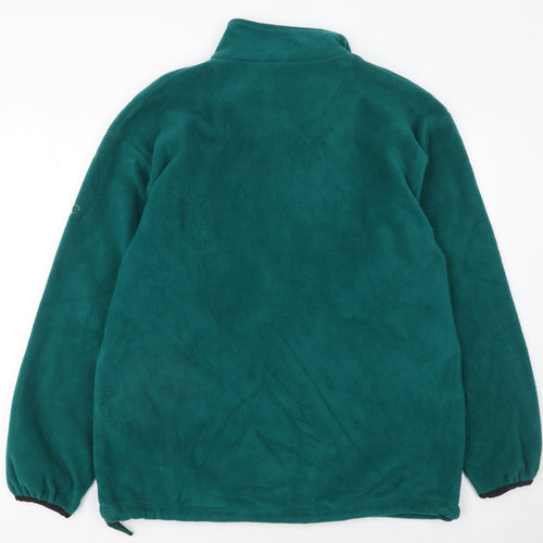 GTC Men's Green Fleece 1/2 Zip Pullover Sweatshirt Size M