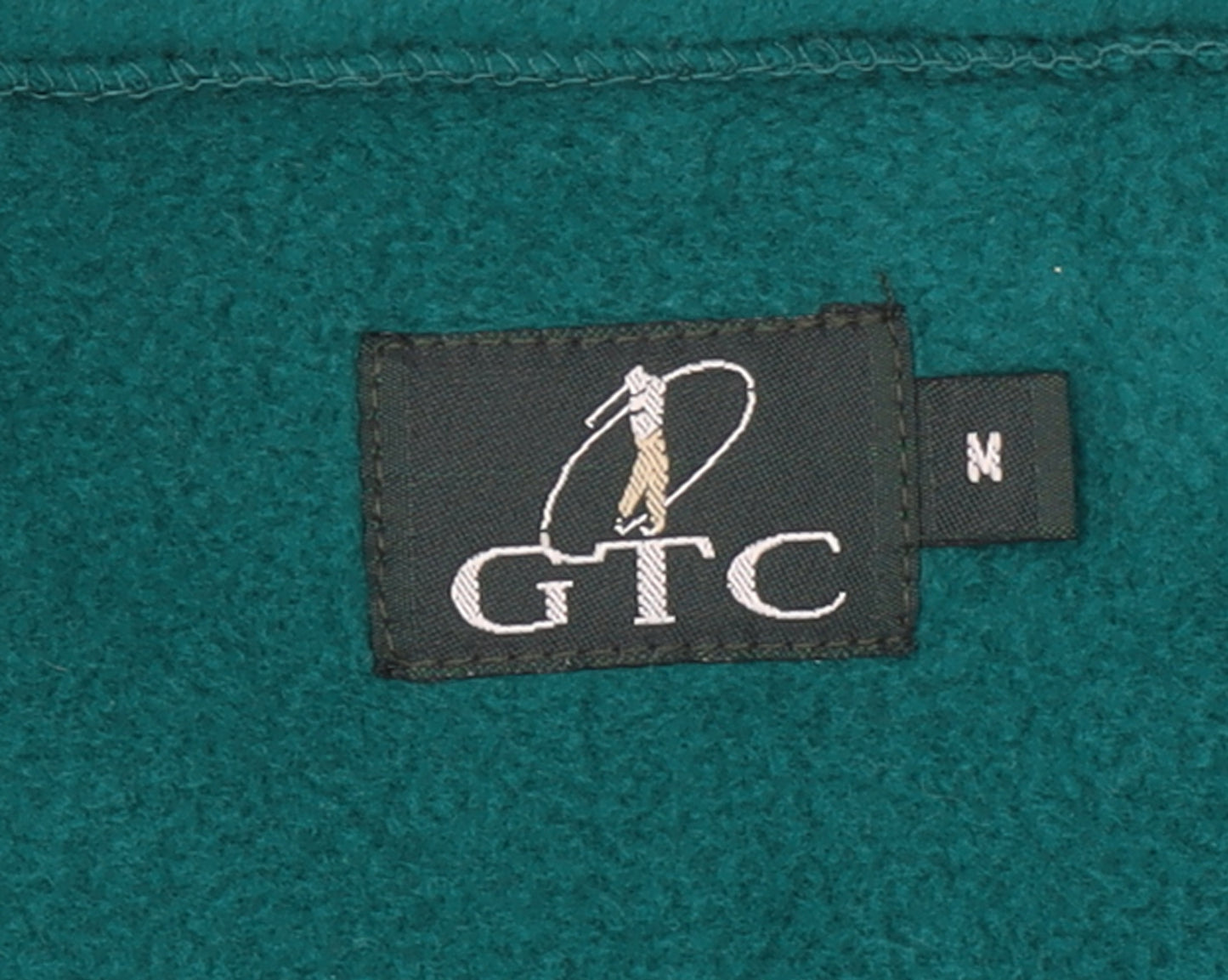 GTC Men's Green Fleece 1/2 Zip Pullover Sweatshirt Size M