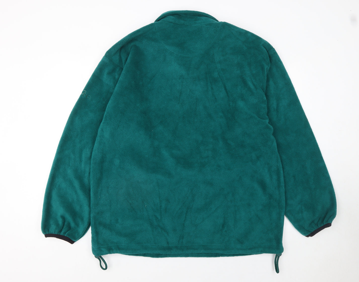 GTC Men’s Green Fleece Half Zip Pullover Sweatshirt L Regular