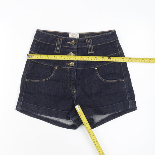 River Island Women’s Blue Denim High Waist Shorts Size 8