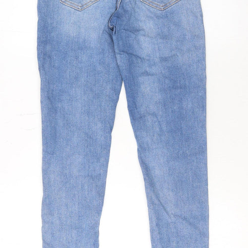 ZARA Women's Blue Skinny Jeans Size 6 High Rise Stretch Denim