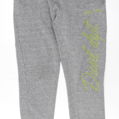 Diesel Men's Grey Jogger Trousers M Regular Fit Logo Casual