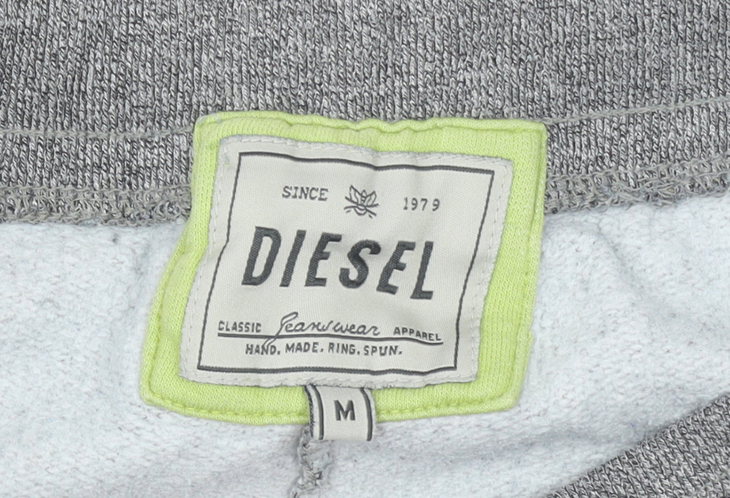 Diesel Men's Grey Jogger Trousers M Regular Fit Logo Casual