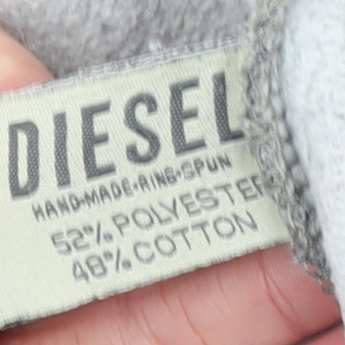 Diesel Men's Grey Jogger Trousers M Regular Fit Logo Casual