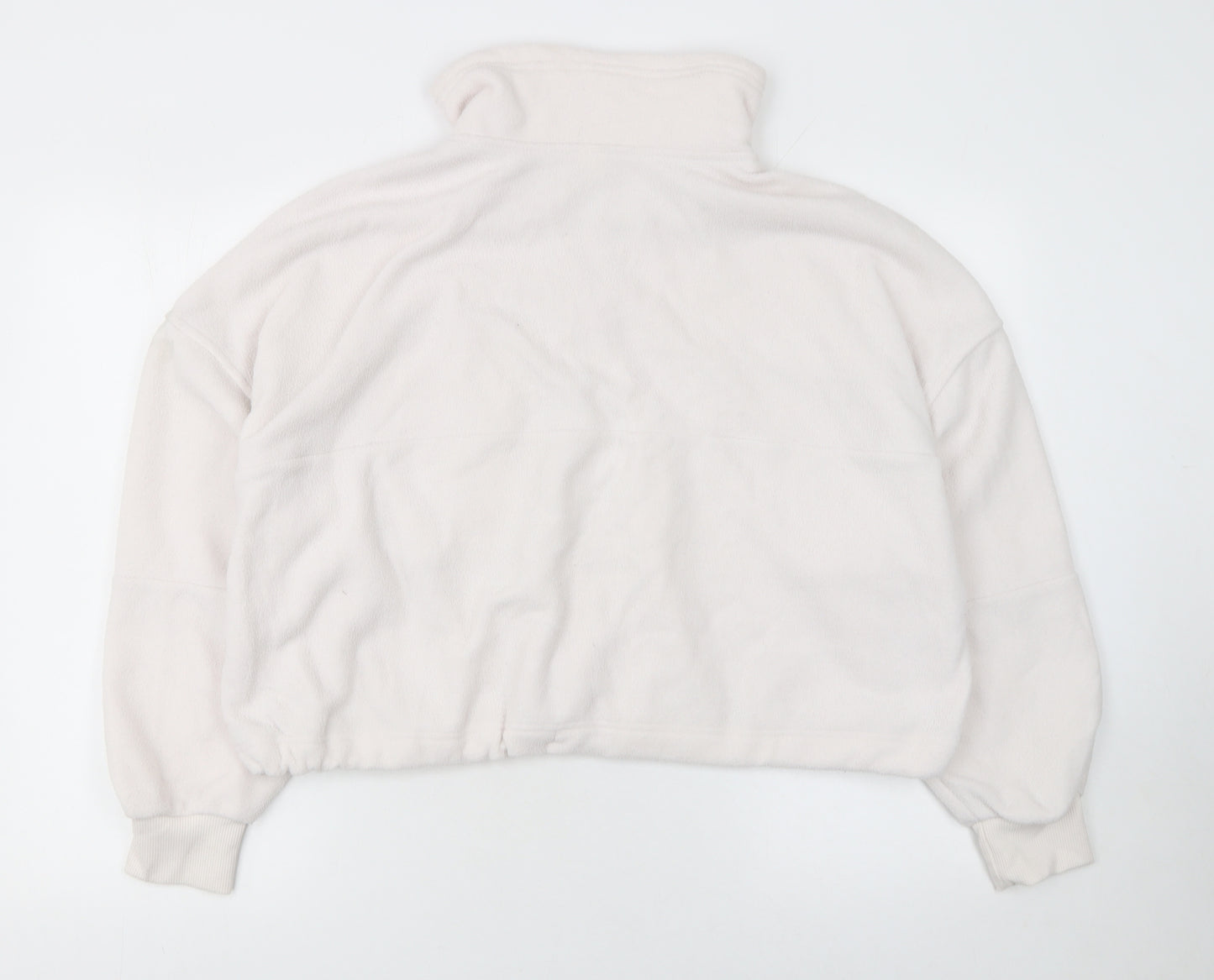 Anko Active Women's Beige Fleece 1/4 Zip Sweatshirt Size 14