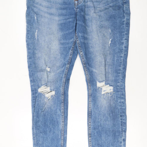 Denim Co Men's Blue Super Skinny Distressed Jeans W36 L32