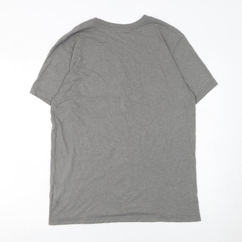 The North Face Men's Grey Graphic Print Crew Neck T-Shirt Size M