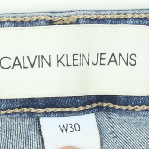 Calvin Klein Jeans Women's Blue Size 12 Skinny Stretch Denim