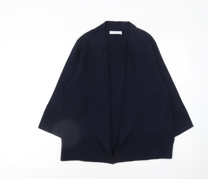 Marks and Spencer Womens Black Size 14 Open Front Knit Cardigan