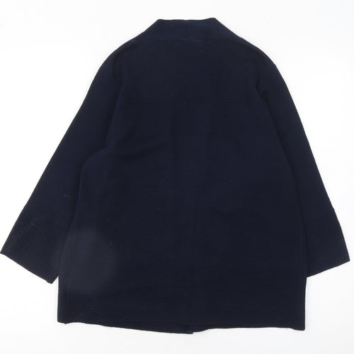 Marks and Spencer Womens Black Size 14 Open Front Knit Cardigan