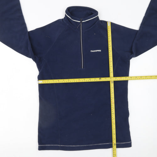 Craghoppers Womens Navy 1/2 Zip Fleece Pullover UK 8 Outdoor Top