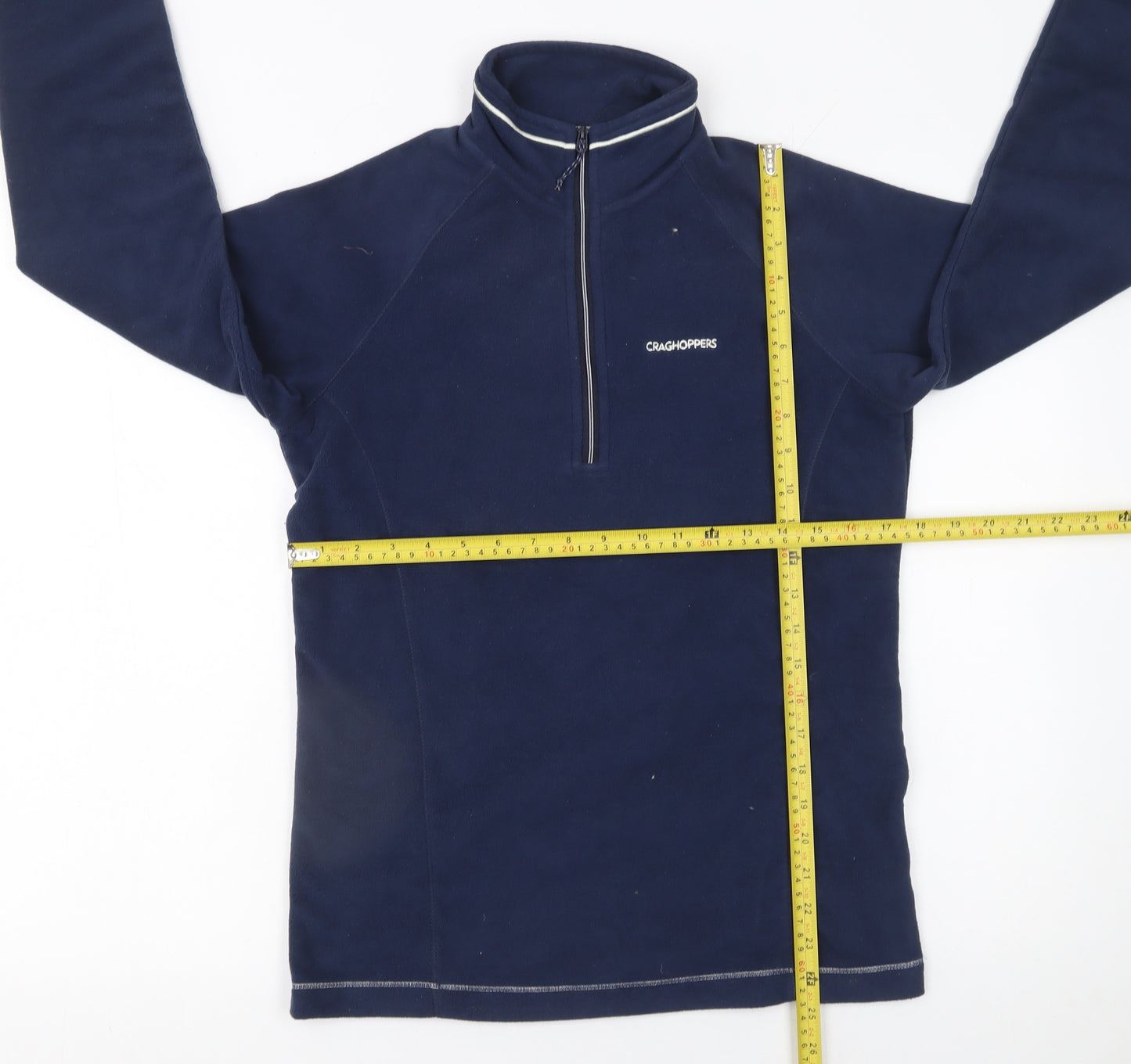 Craghoppers Womens Navy 1/2 Zip Fleece Pullover UK 8 Outdoor Top