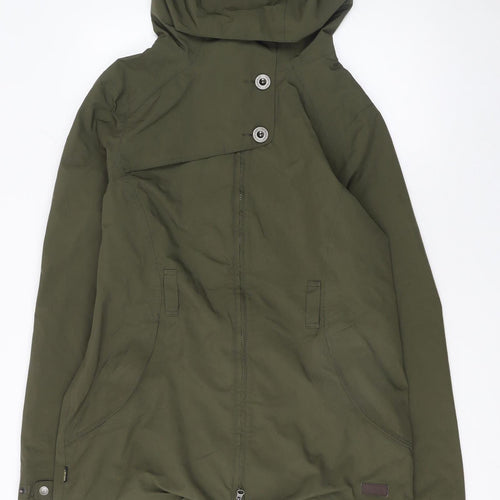 Sprayway Women’s Green Hooded Parka Jacket Size 14 Lined Water Resistant