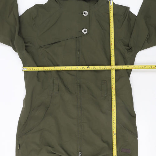 Sprayway Women’s Green Hooded Parka Jacket Size 14 Lined Water Resistant