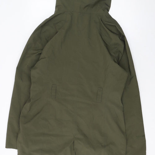 Sprayway Women’s Green Hooded Parka Jacket Size 14 Lined Water Resistant