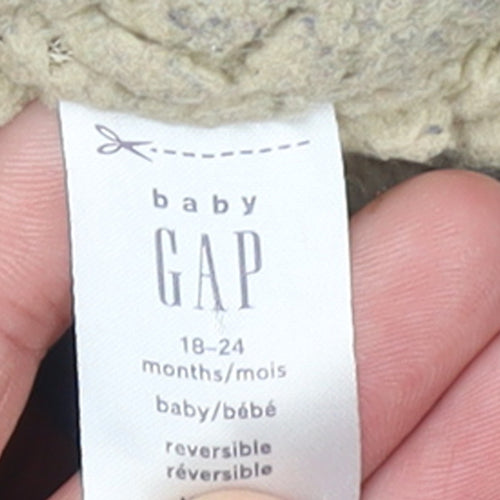 Baby GAP Unisex Brown 18-24 Months Reversible Puffer Waistcoat Jacket
