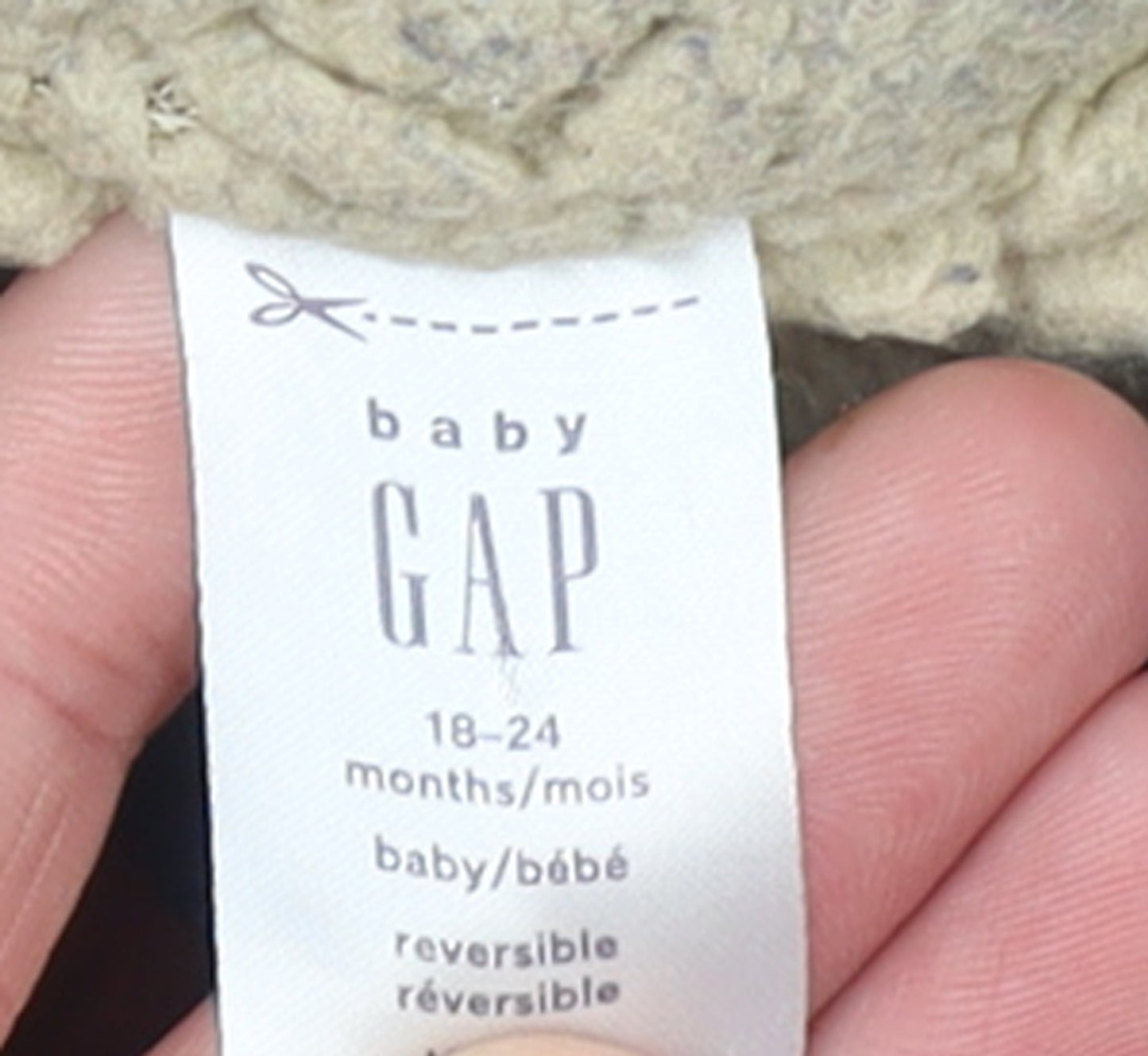 Baby GAP Unisex Brown 18-24 Months Reversible Puffer Waistcoat Jacket