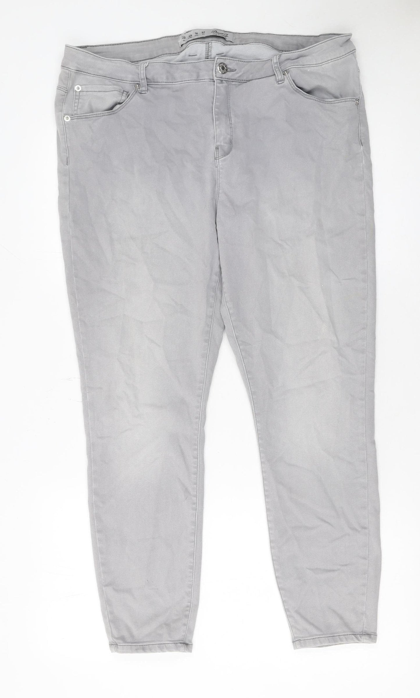 Denim Co. Women’s Grey Skinny Jeans Size 20 Stretch Denim