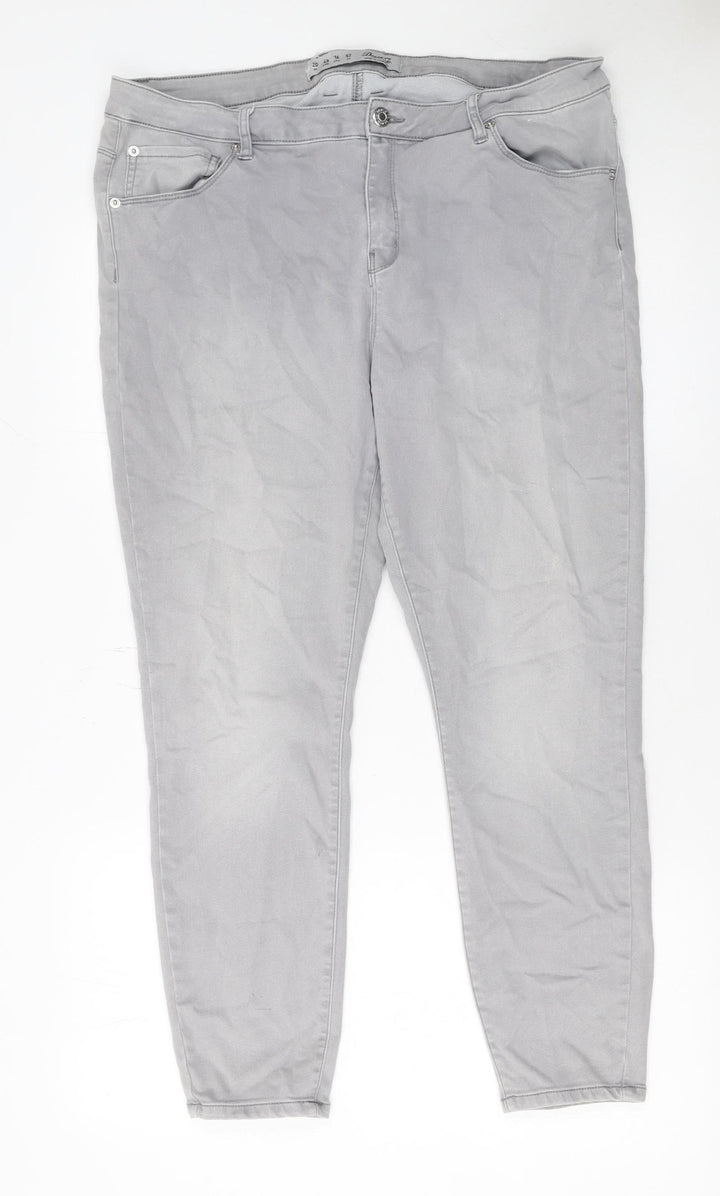 Denim Co. Women’s Grey Skinny Jeans Size 20 Stretch Denim