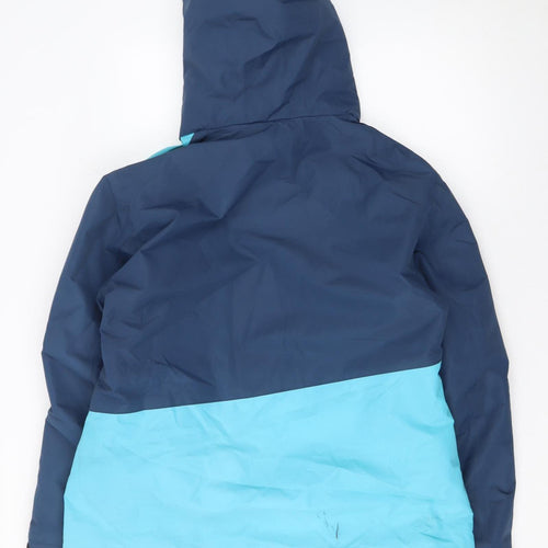 Crane Womens Blue Ski Jacket Size 16 Hooded Waterproof Winter Coat