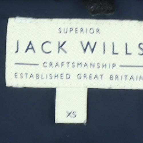 Jack Wills Men's Blue XS Hooded Puffer Gilet Waistcoat