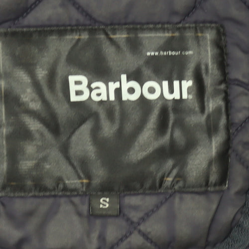 Barbour Men's Blue Quilted Mid-Length Jacket Size S
