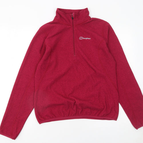 Berghaus Women's Red Fleece Pullover Sweatshirt UK 14