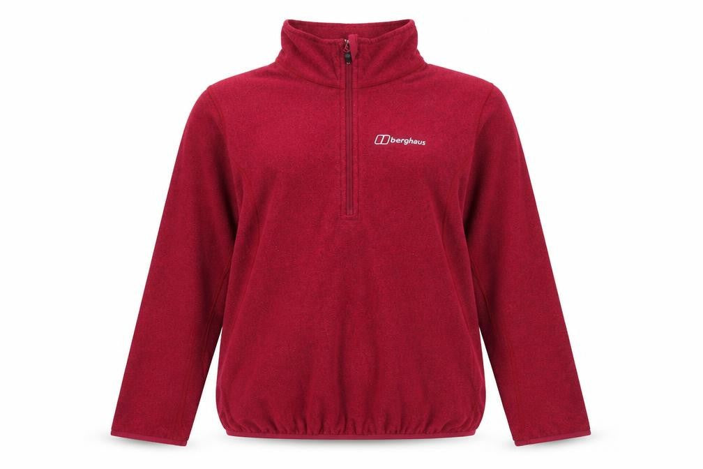 Front view of Berghaus Women's Red Fleece Pullover Sweatshirt UK 14