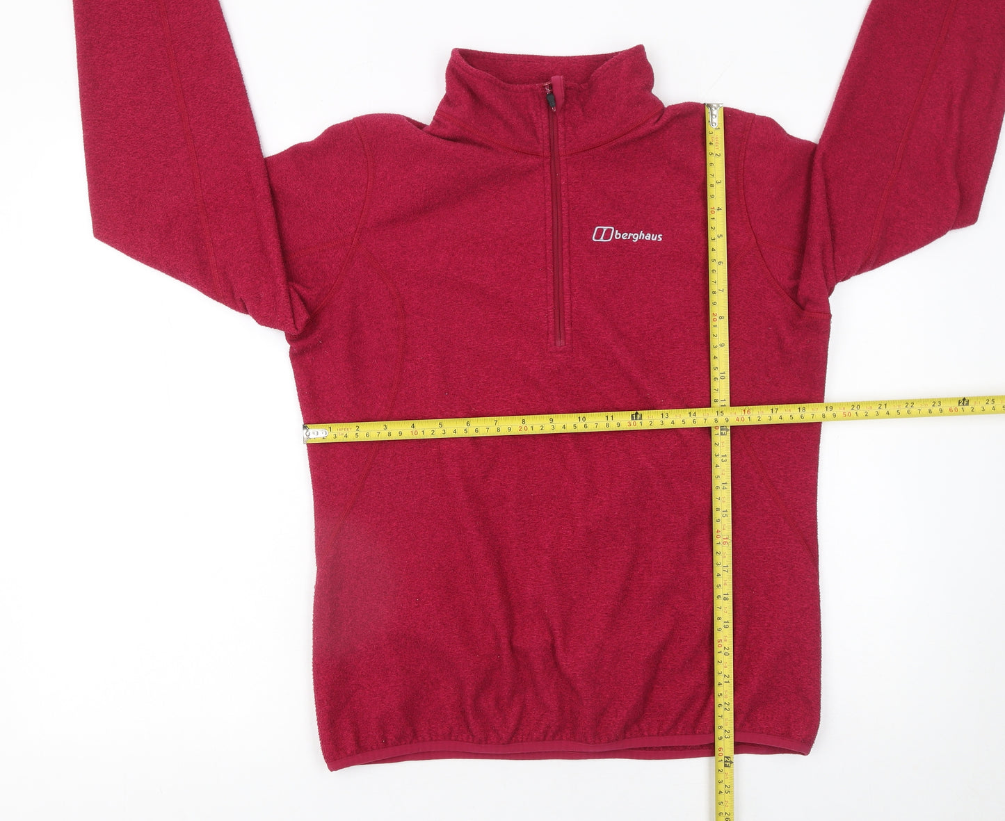 Berghaus Women's Red Fleece Pullover Sweatshirt UK 14
