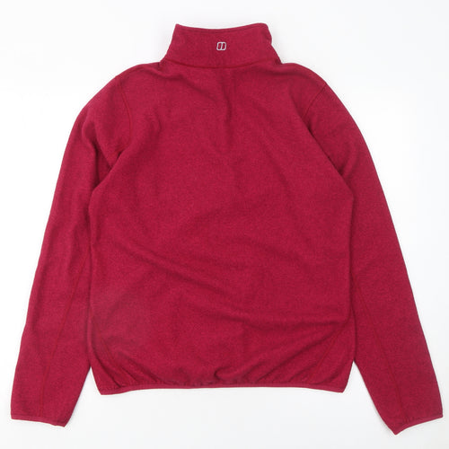 Berghaus Women's Red Fleece Pullover Sweatshirt UK 14