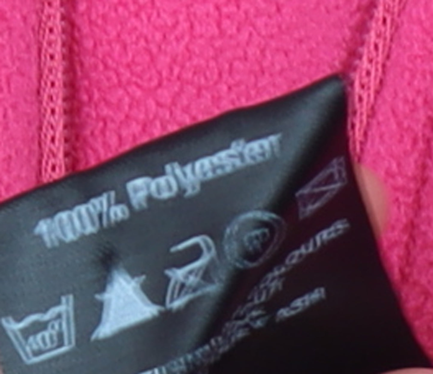 TOG24 Womens Pink 1/4 Zip Fleece Pullover Sweatshirt Size 16