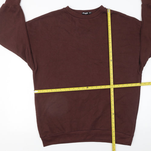 PrettyLittleThing Women Brown UK 10 Pullover Sweatshirt
