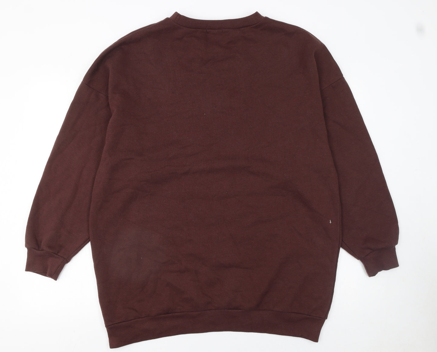 PrettyLittleThing Women Brown UK 10 Pullover Sweatshirt