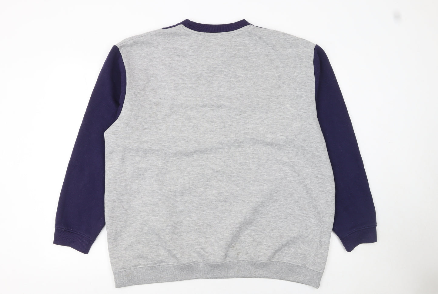 Daisy Street Curve Womens Grey Blue Athletic Academy Sweatshirt UK 18