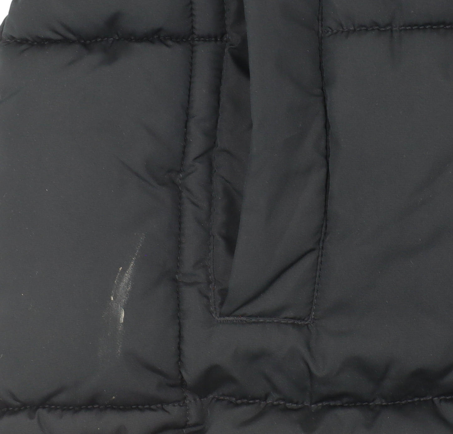 Next Girls Black Long Puffer Coat Hooded Quilted Winter Jacket Age 11 Years