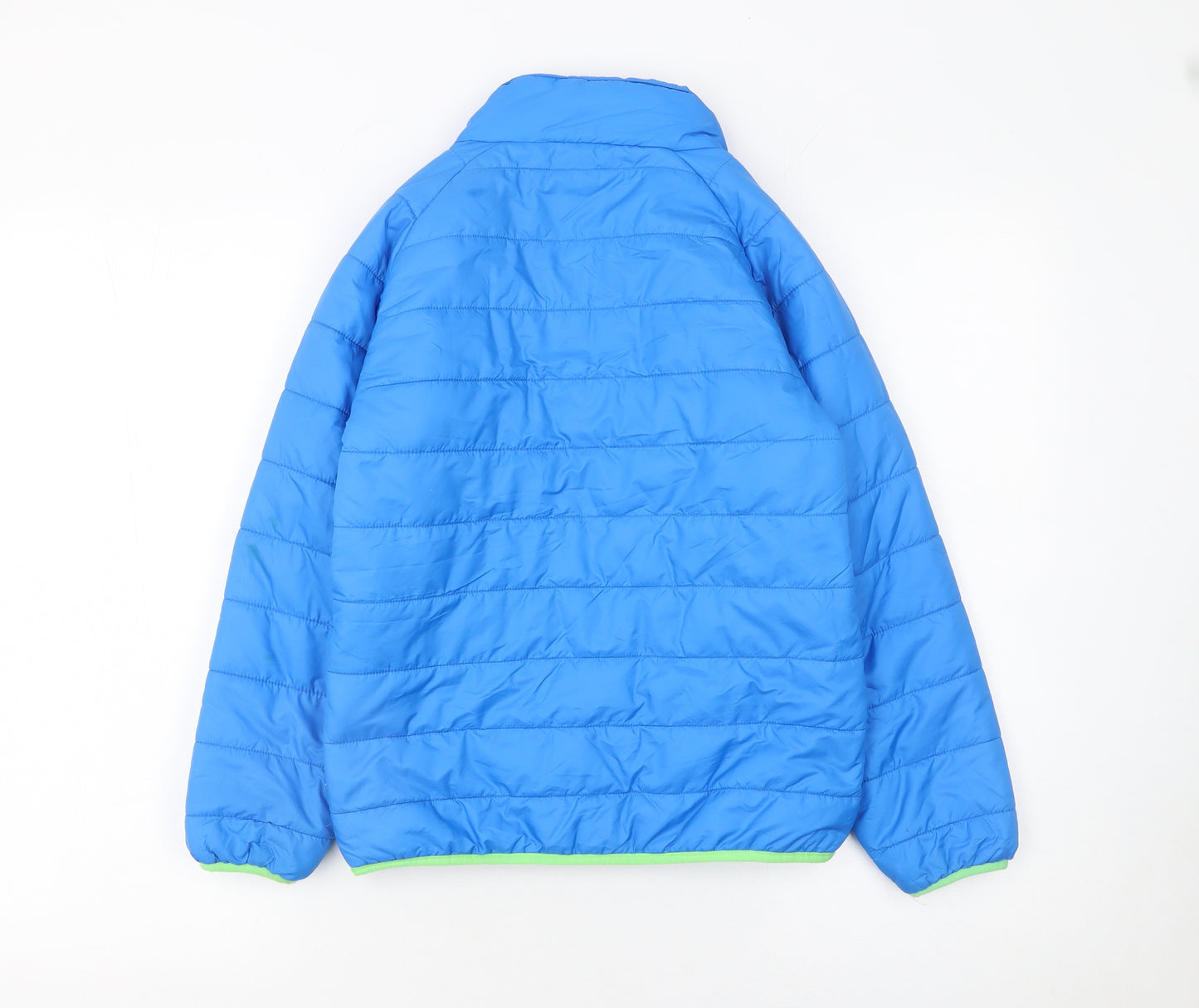 Playshoes Boys Blue Puffer Jacket Size 12 Years Full Zip Winter Coat