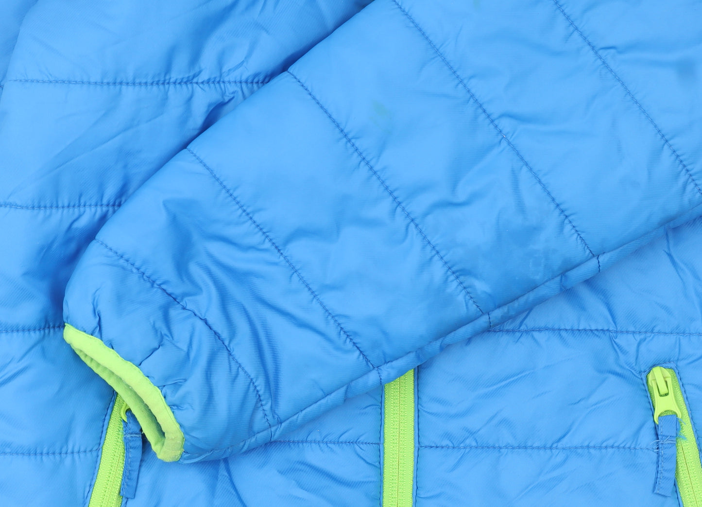 Playshoes Boys Blue Puffer Jacket Size 12 Years Full Zip Winter Coat