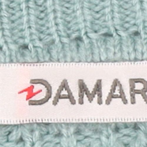 Damart Women’s Green Waffle Knit Mock Neck Jumper Size 14/16