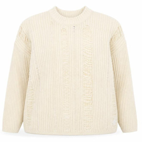 ASOS DESIGN Women Beige Size 16 Chunky Knit Crew Neck Jumper