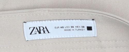 Zara Men Beige Slim Fit Chino Trousers Size M 33in Waist