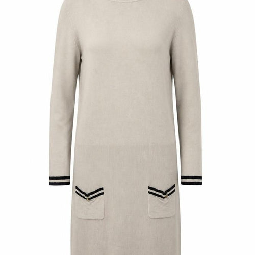 Mango Women Beige Roll Neck Long Sleeve Jumper Dress Size 14