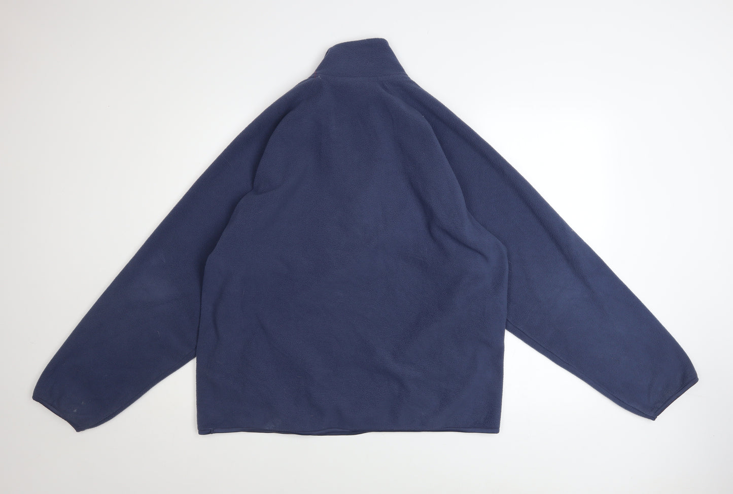 Animal Womens Blue Half Zip Fleece Sweatshirt UK 16 Pullover