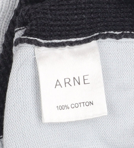 ARNE Men’s Multicoloured Striped Cotton Polo Shirt Size L