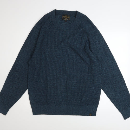 Next Mens Blue XL Crew Neck Knit Pullover Jumper Long Sleeve