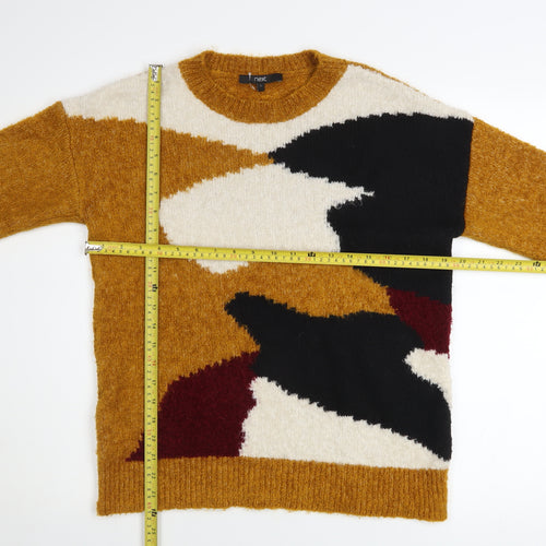 Next Womens Multicoloured Chunky-Knit Pullover Jumper Size S