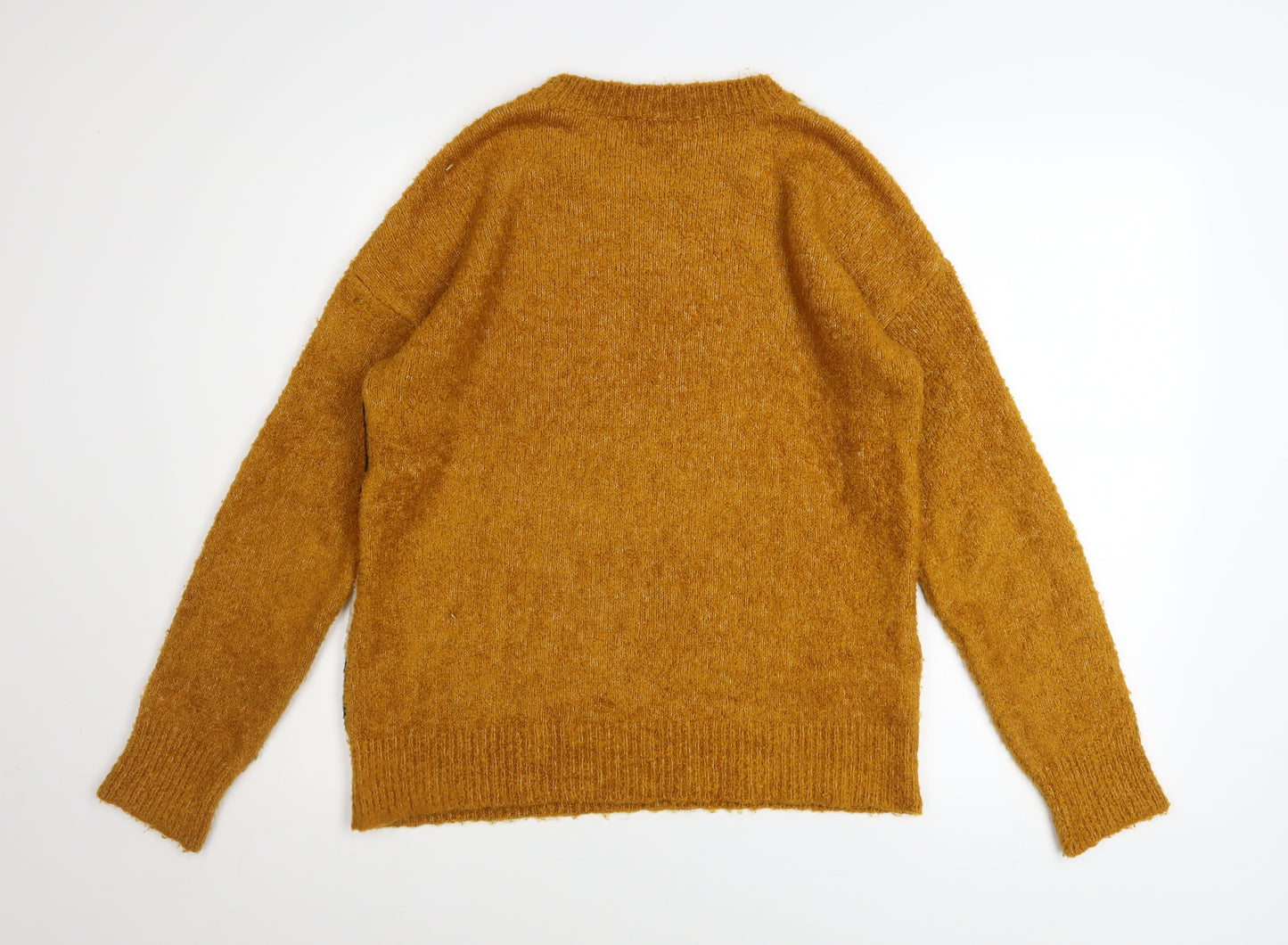 Next Womens Multicoloured Chunky-Knit Pullover Jumper Size S